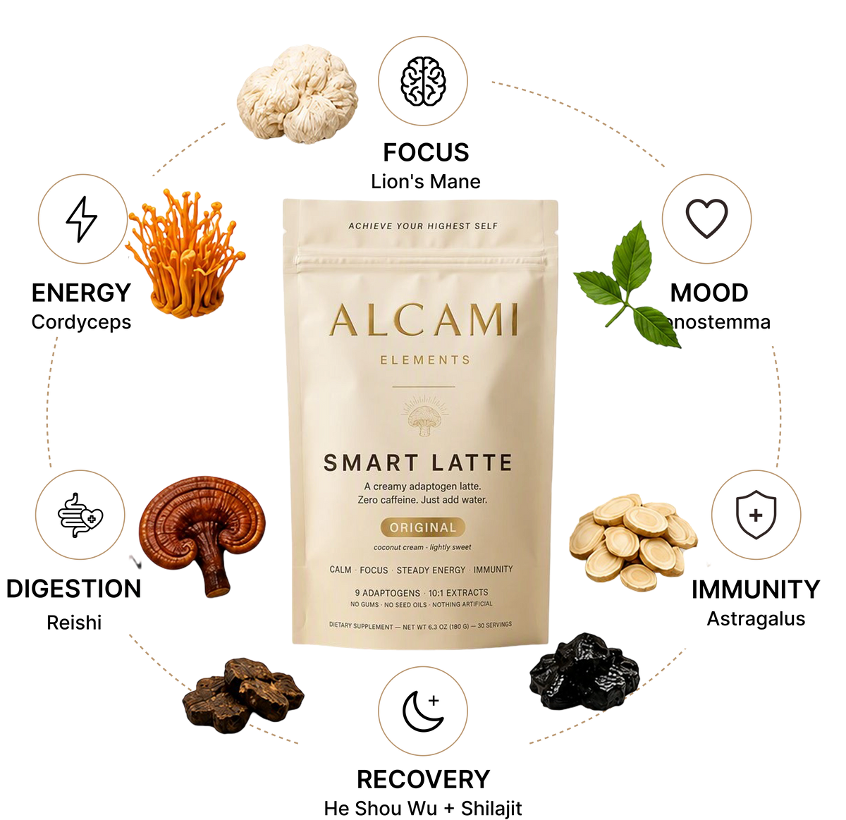 Alcami ingredients diagram