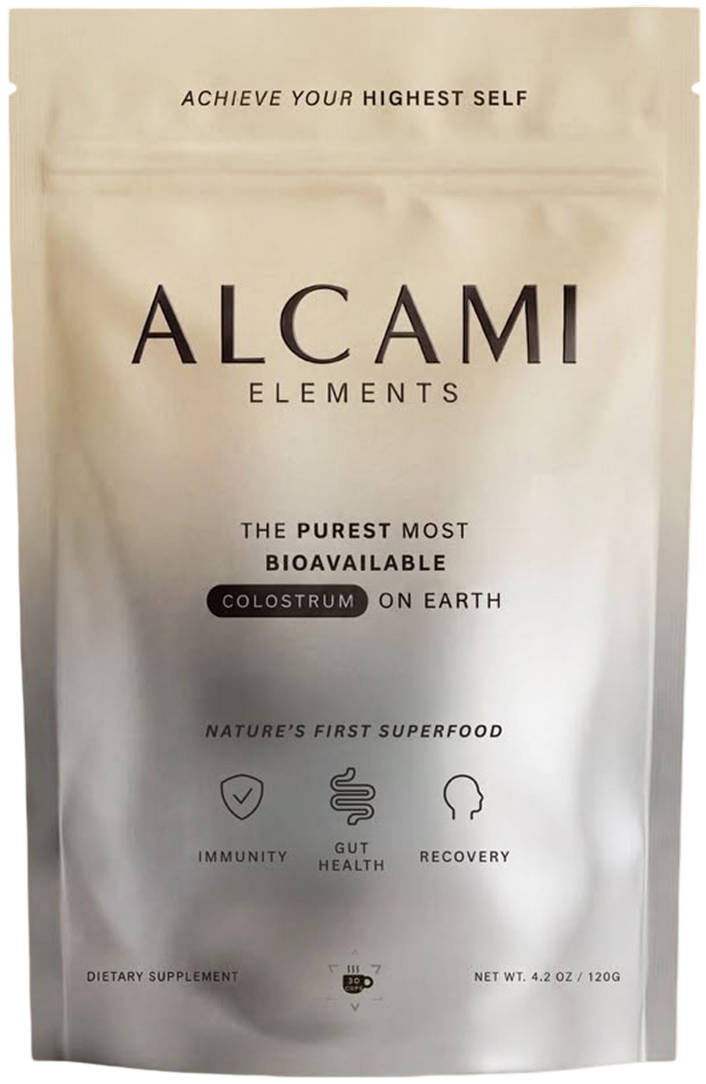 Alcami Colostrum pouch and powder