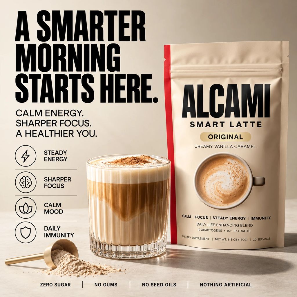 A smarter morning starts here — Alcami Smart Latte